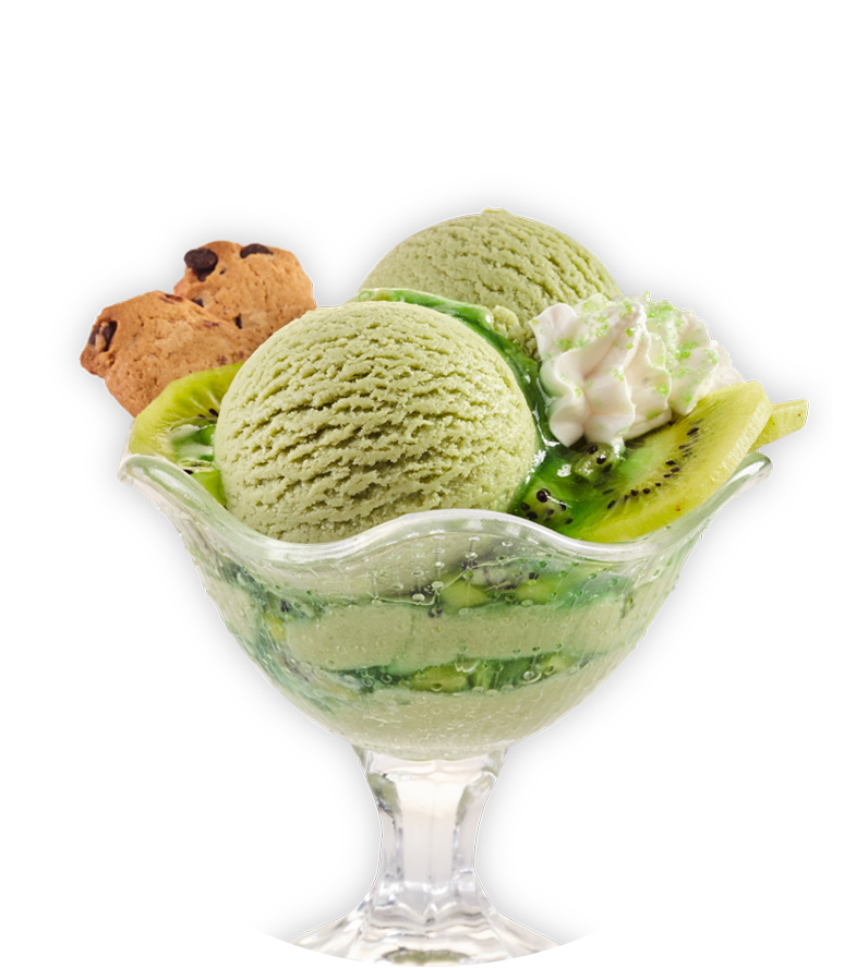 Kiwi-Eisbecher